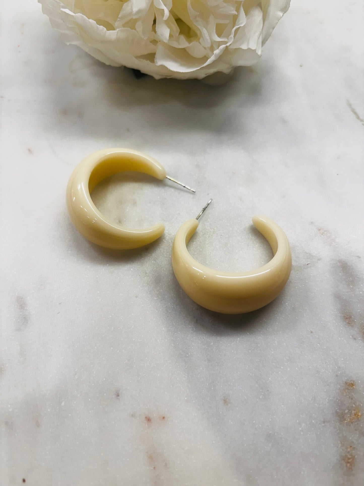 Always In Style Earrings - Beige