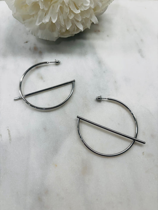G Hoops - Silver