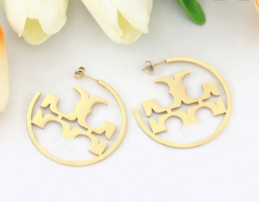 Designer Inspired Earrings - Gold