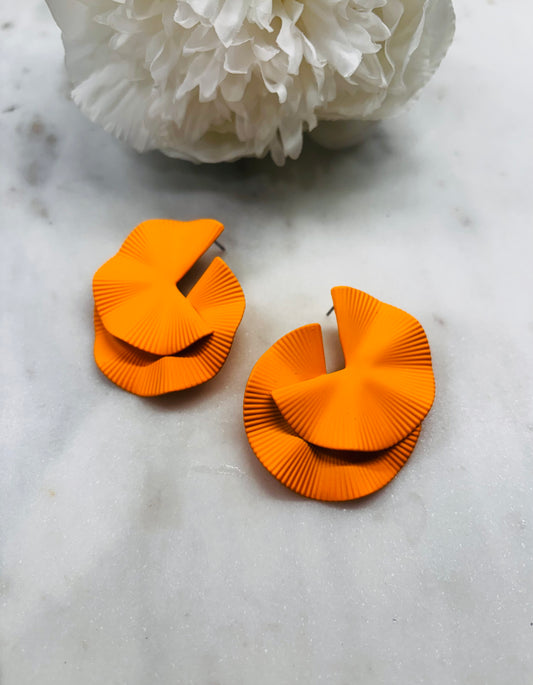 Take Me Back Earrings - Orange
