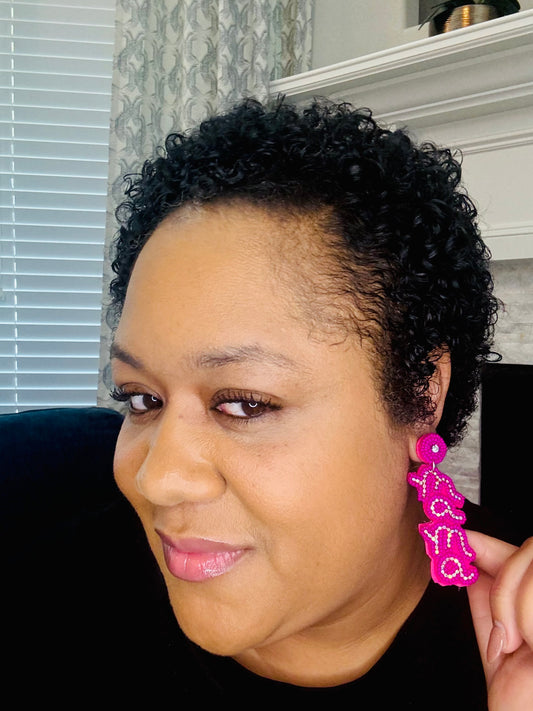 Mama All Day Earrings Pink