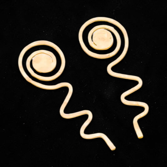 I'm Excited Earrings - Gold