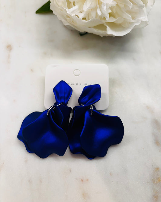 Piece By Piece Earrings - Blue