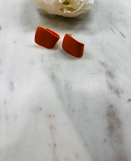 Small Changes Earrings - Orange