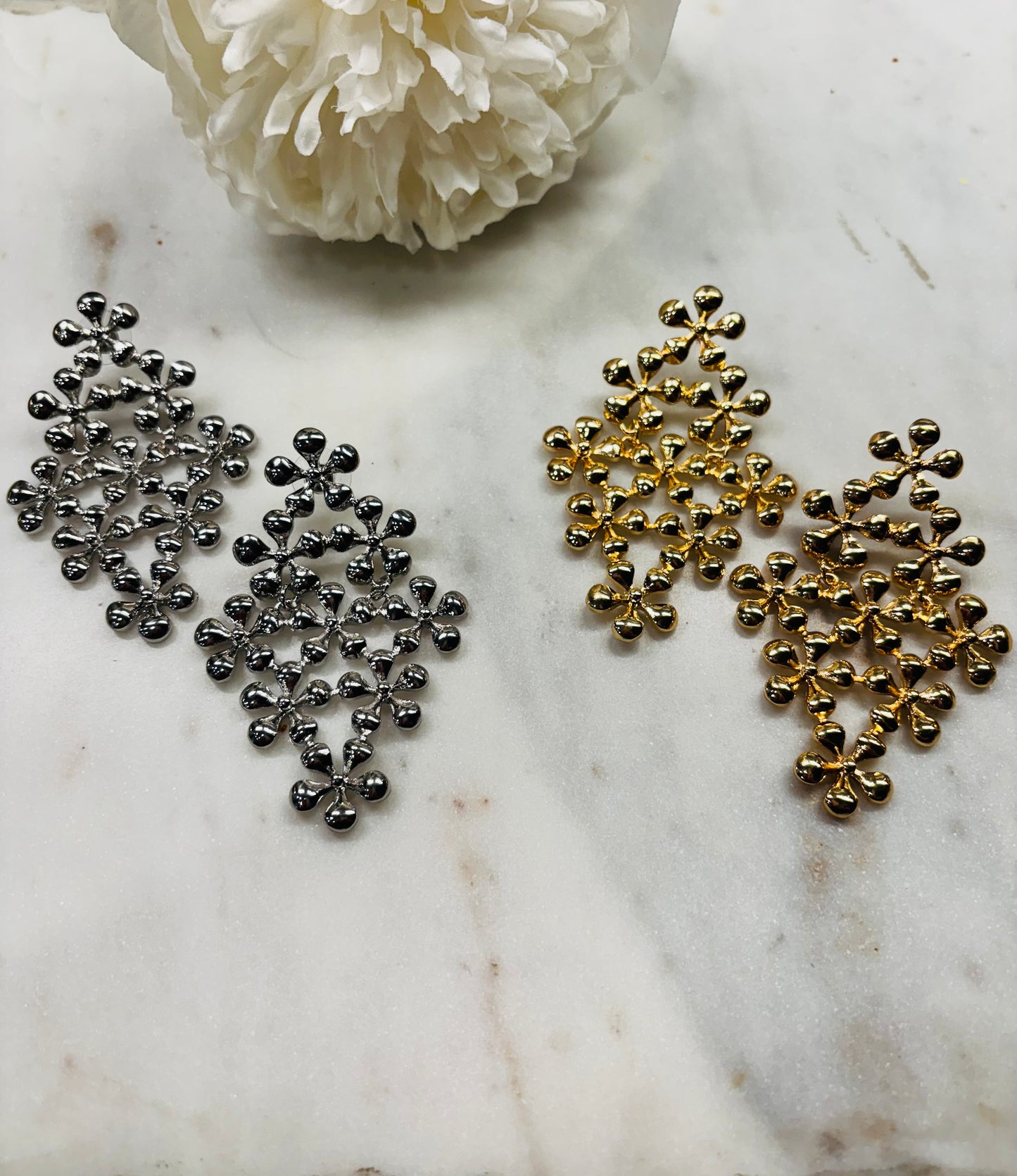 Blossom Season Earrings - Silver