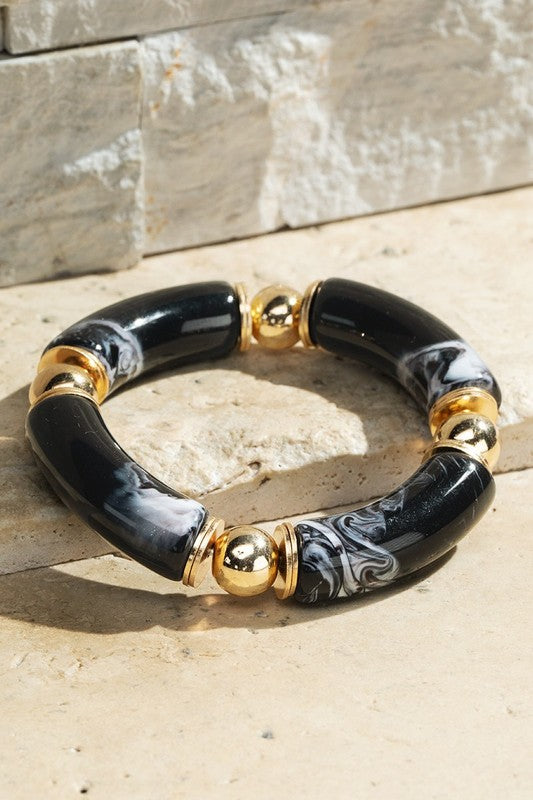 Black Marble Bracelet