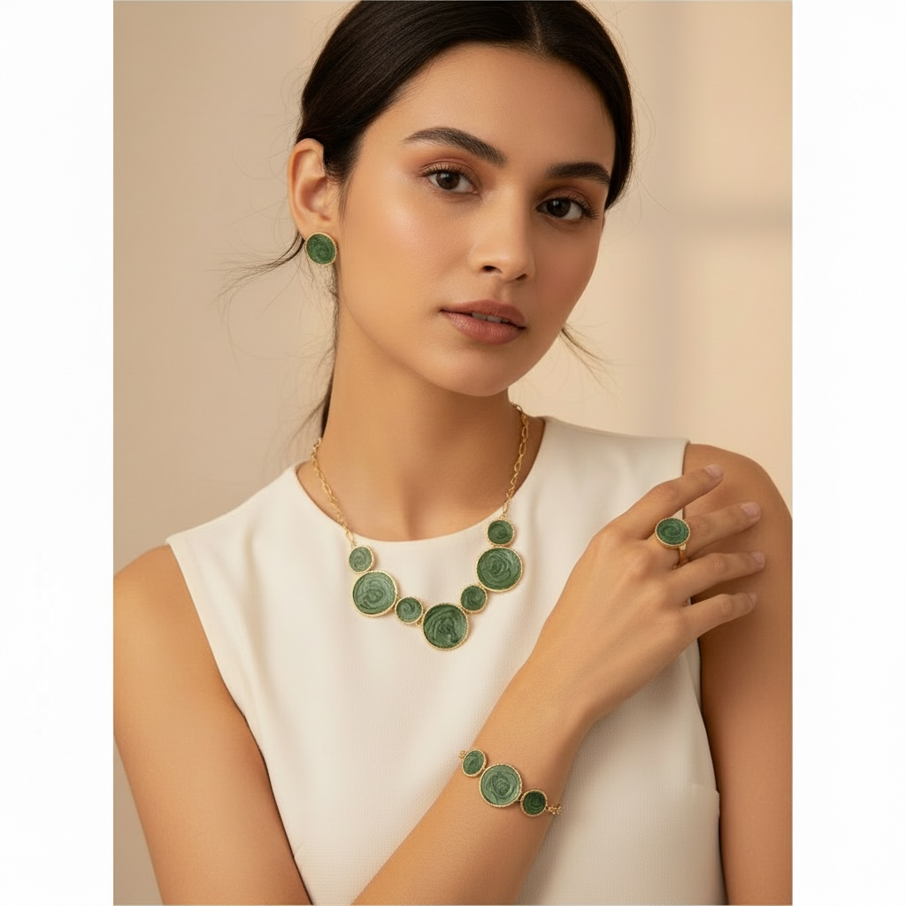 Corporate Baddie Four Piece Necklace Set - White