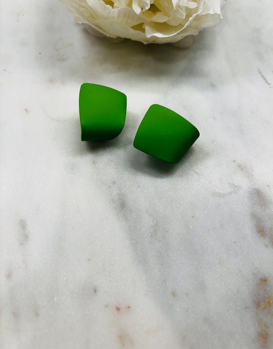 Small Changes Earrings - Green