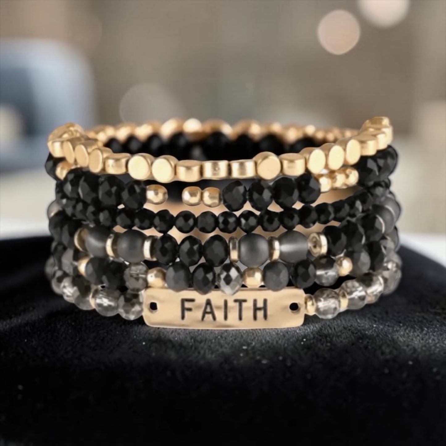 Faith Collection Bracelet - Black