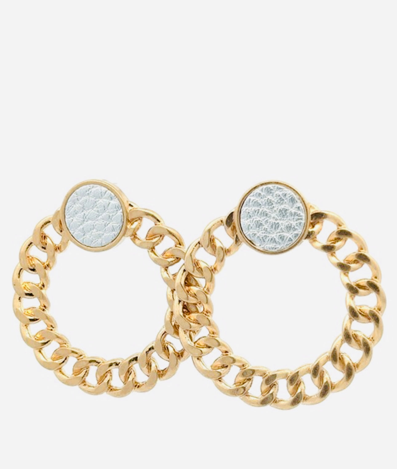 My Chained Hoops Earrings - Silver