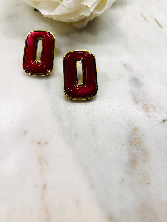 Everyday Essentials Earrings - Red