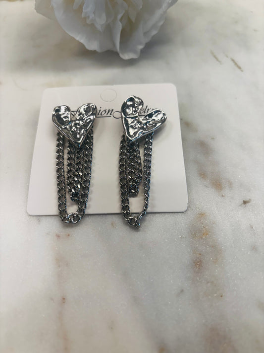 My Heartache Earrings - Silver