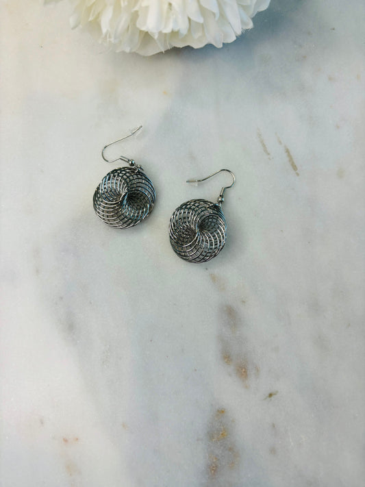 Twisted Dreams Earrings - Silver