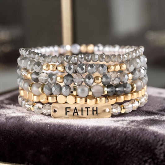 Faith Collection Bracelet - Gray
