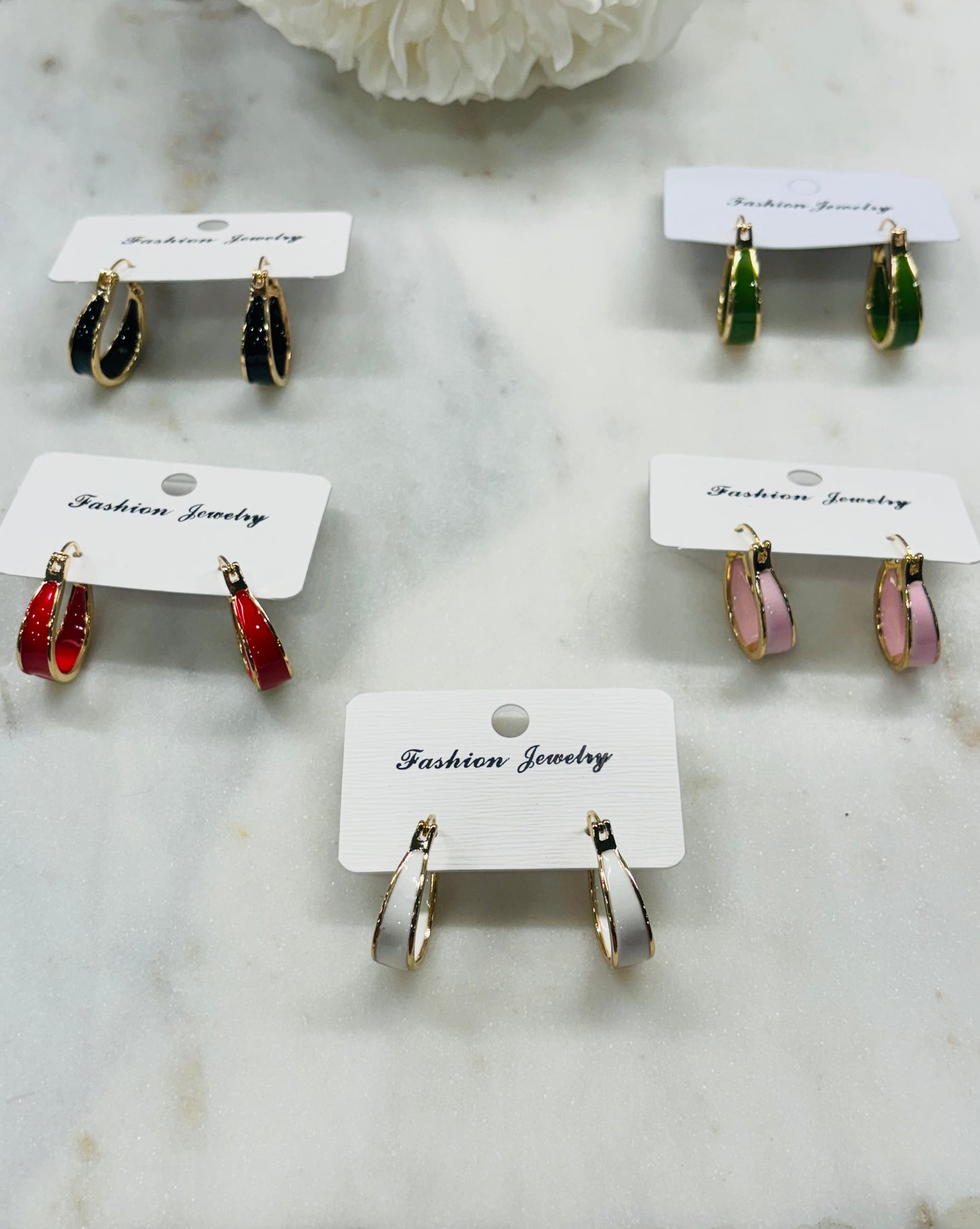 My Simple Life Earrings - White