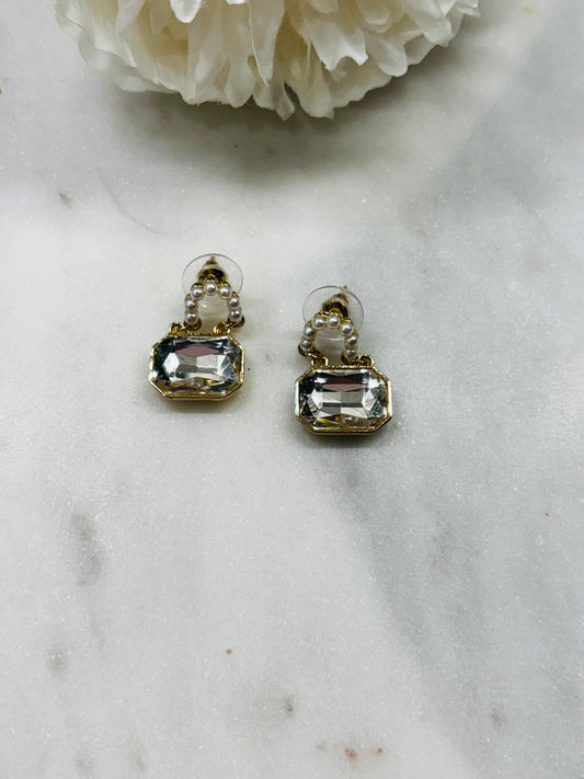 Pearl Purse Drop Earrings