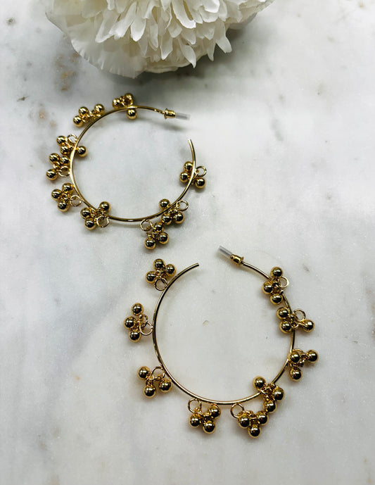 Balls of Fun Earrings - Gold