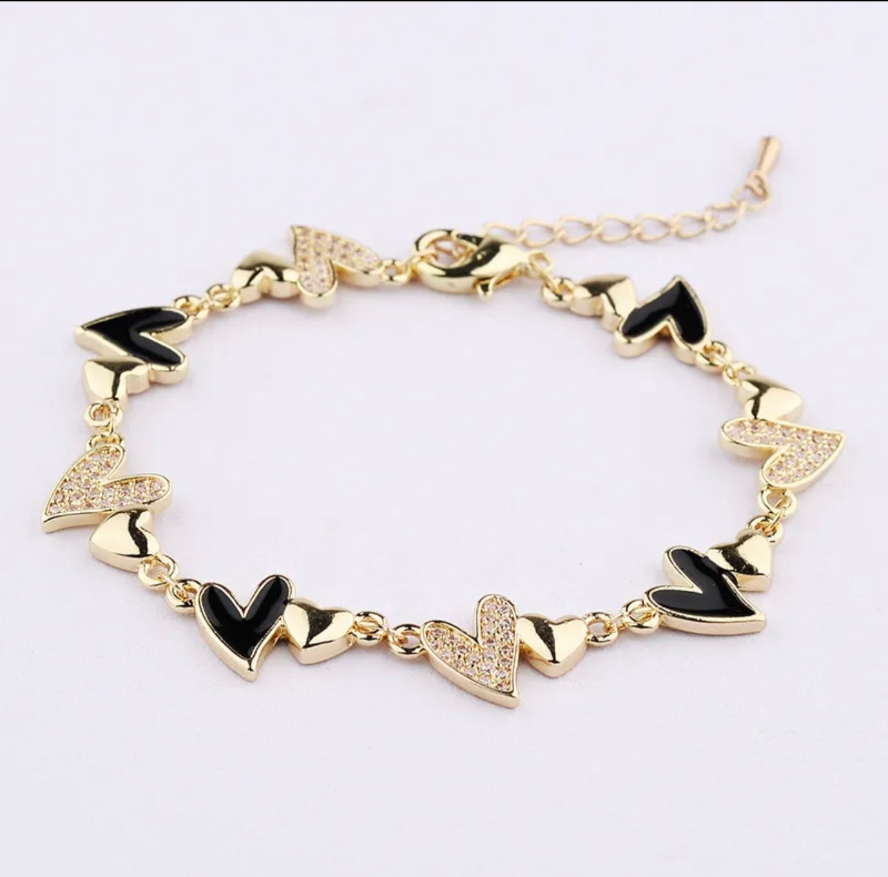 Collective Heart Bracelet - Black