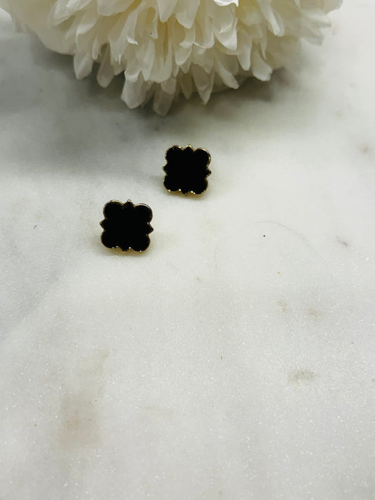 Clover Love Earrings - Black