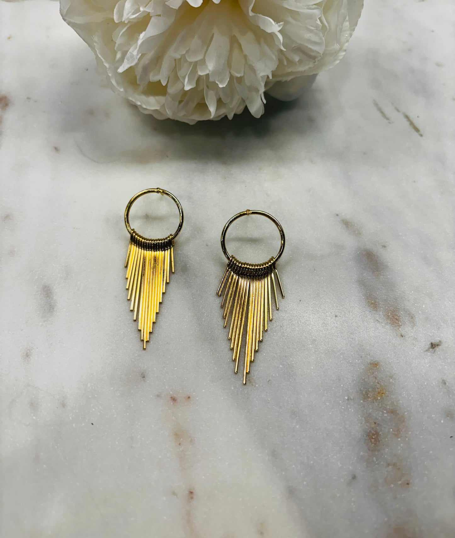 Fringe Alert Earrings - Gold