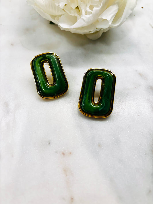 Everyday Essentials Earrings - Green
