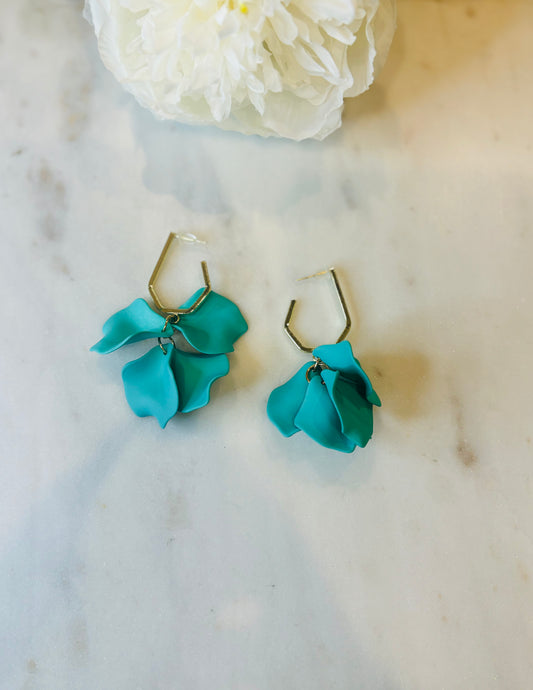 Mini Falling For You Earrings Turquoise