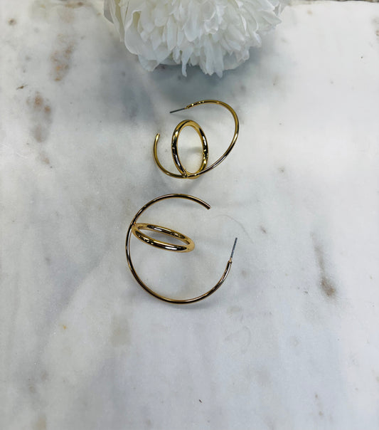 Full Circle Earrings - Gold