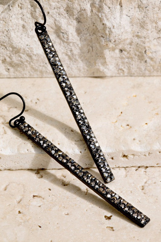 Grace Earrings - Black/Hematite