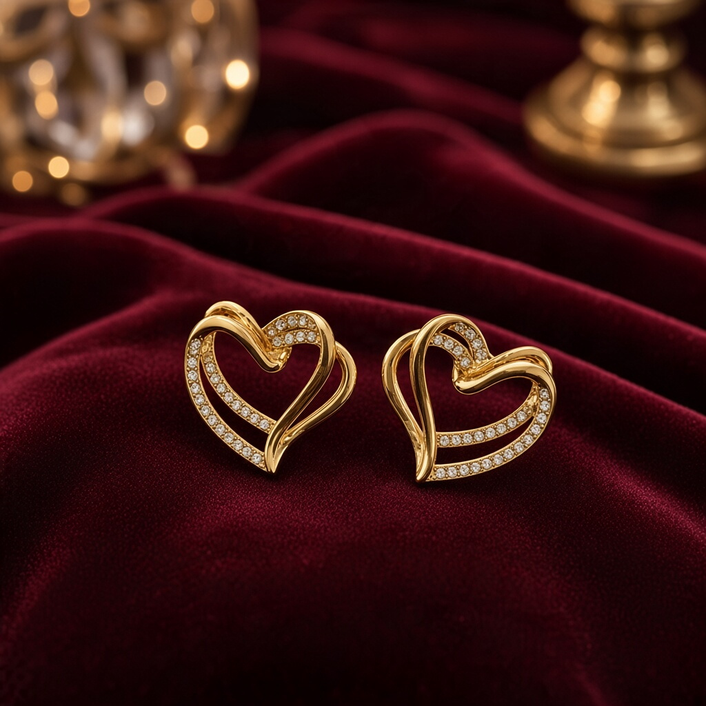 Love On The Edge Heart Earrings