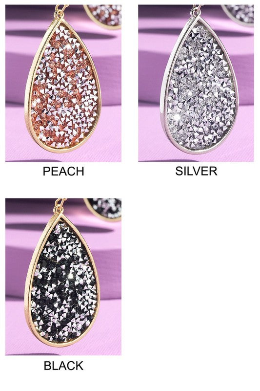 Sparkle Forever Earrings - Black