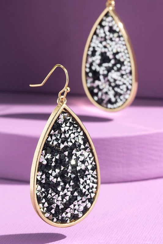 Sparkle Forever Earrings - Black