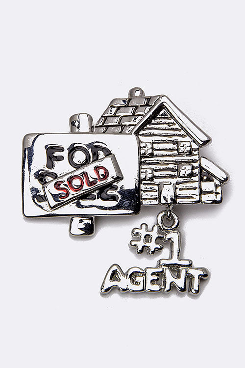 Sold #1 Agent Brooch